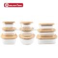 Glass Food Container Packaging with Vented Bamboo Lid